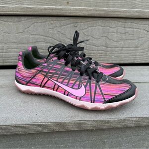 Nike Rival XC Running Rubber Sole Track & Field Shoes Pink/Black Womens
